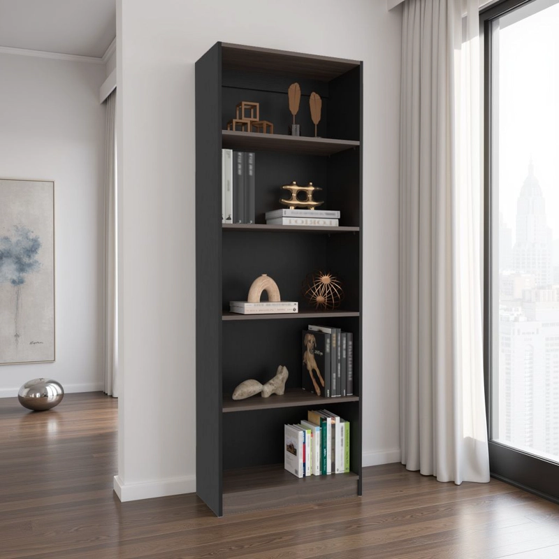 ESTANTE 4 REPISAS HOME E3 180,6X62,8X29,9 CM WENGUE Y MILAN - 5