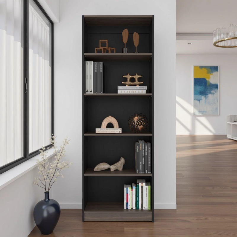 ESTANTE 4 REPISAS HOME E3 180,6X62,8X29,9 CM WENGUE Y MILAN - 6
