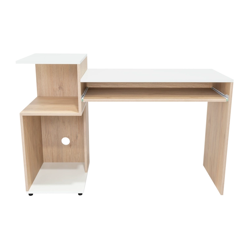 ESCRITORIO ATLANTER 81,5X120X46 CM ROVERE Y BLANCO - 5