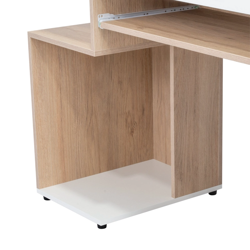 ESCRITORIO ATLANTER 81,5X120X46 CM ROVERE Y BLANCO - 9