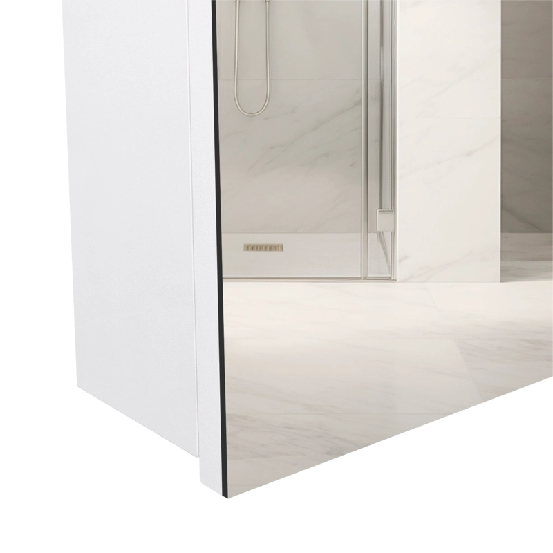 BOTIQUIN PARA BAÑO LUMO 50X40X12 CM BLANCO CON ESPEJO - 10