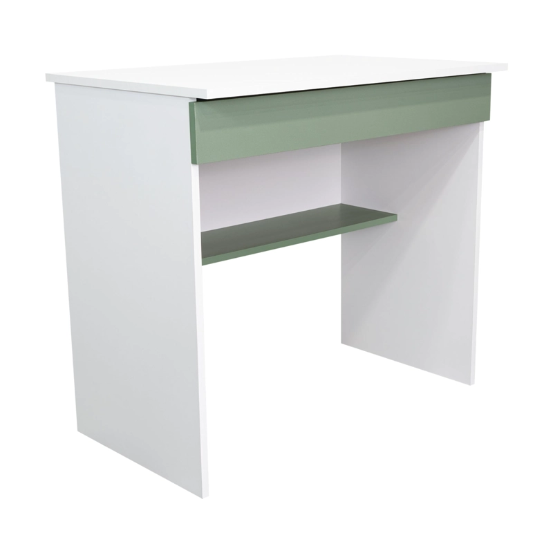 ESCRITORIO 1 CAJON OHIO 73X80X49,8 CM BLANCO Y AGAVE - 1