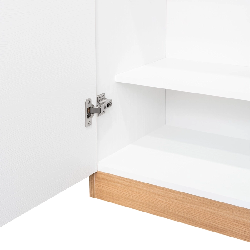 DESPENSA VARESE BLANCO Y FRESNO EUROPEO 160,7X70X36,3 CM 2 PUERTAS - 2
