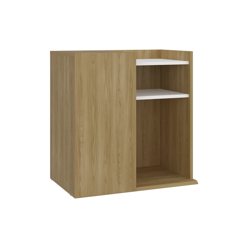 VELADOR 1 PUERTA CAIRO FRESNO EUROPEO Y BLANCO 65X65X40 CM - 1