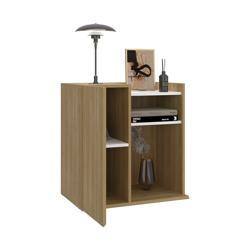 VELADOR 1 PUERTA CAIRO FRESNO EUROPEO Y BLANCO 65X65X40 CM - 4