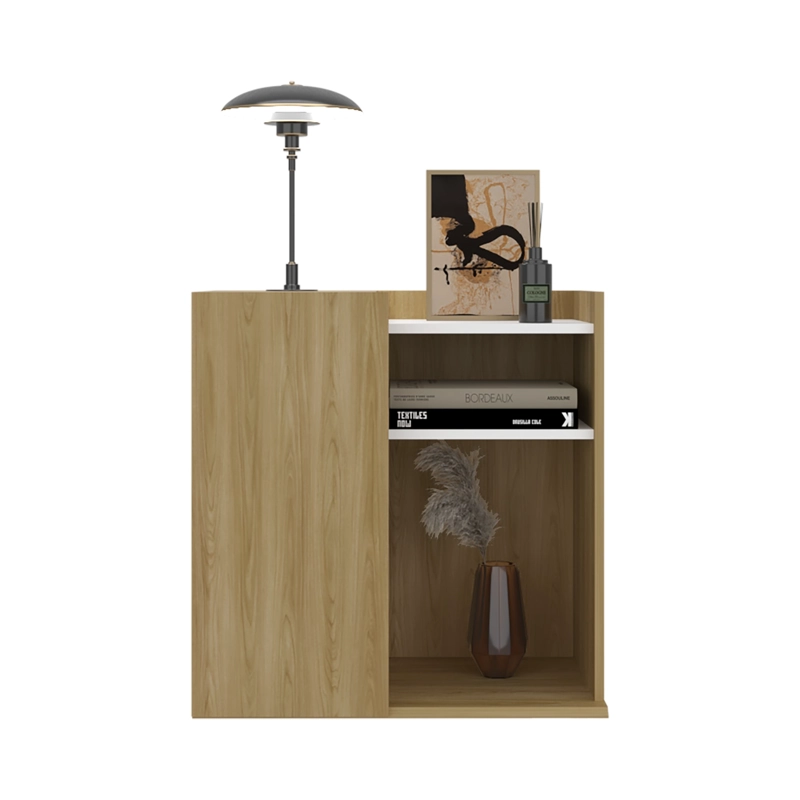 VELADOR 1 PUERTA CAIRO FRESNO EUROPEO Y BLANCO 65X65X40 CM - 10