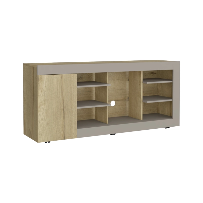 RACK DE TV 65' SOLARIS DUNA Y TAUPE 68X150X38 CM - 1
