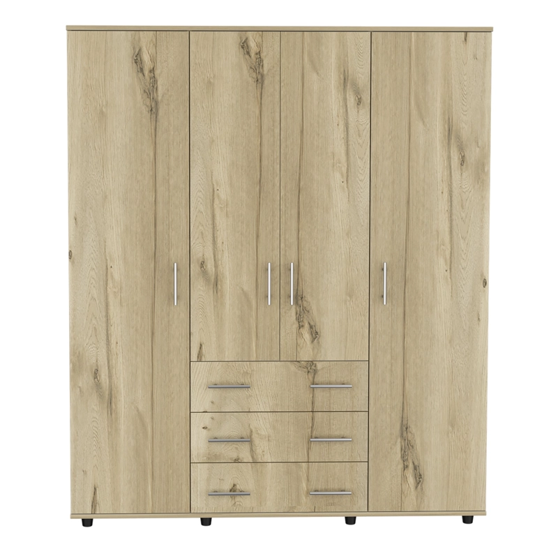 CLOSET 4 PUERTAS FONTAN 179X150X49,3 CM DUNA Y BLANCO - 2