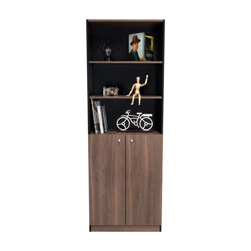 ESTANTE 2 PUERTAS HOME E4 180,6X62,8X29,9 CM WENGUE Y MILAN - 5
