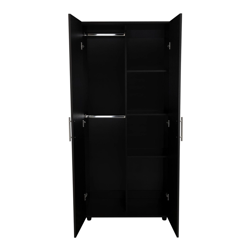 CLOSET 2 PUERTAS TERA WENGUE 180X80X48 CM - 3