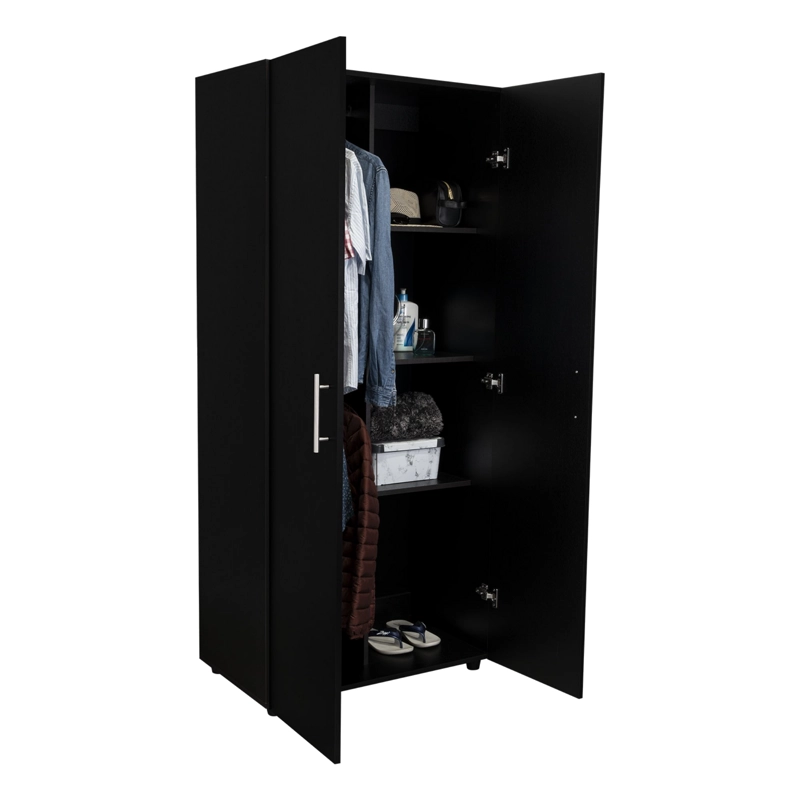CLOSET 2 PUERTAS TERA WENGUE 180X80X48 CM - 4