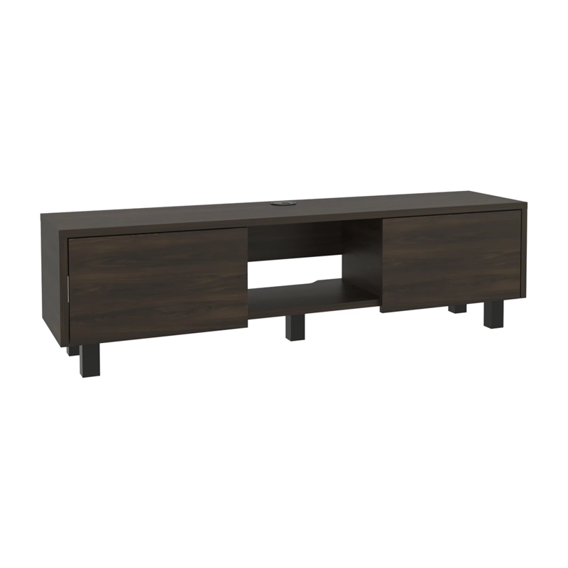 REPISA PARA TV 65' GLEN NOGAL EUROPEO 26,8X125,1X29,7 CM - 1