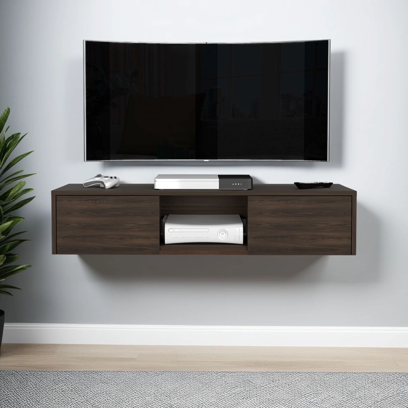 REPISA PARA TV 65' GLEN NOGAL EUROPEO 26,8X125,1X29,7 CM - 5