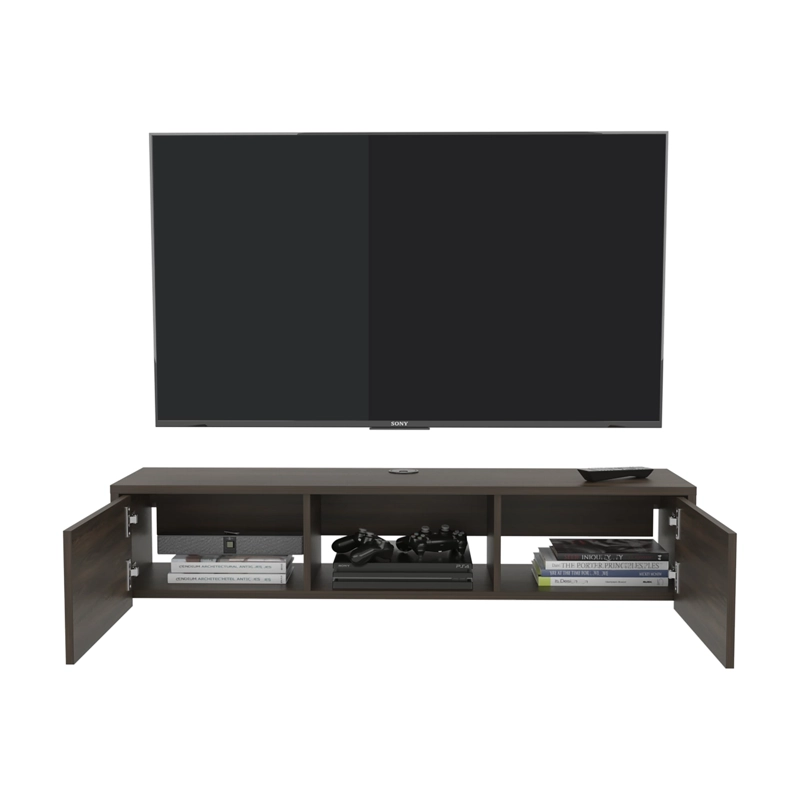 REPISA PARA TV 65' GLEN NOGAL EUROPEO 26,8X125,1X29,7 CM - 9