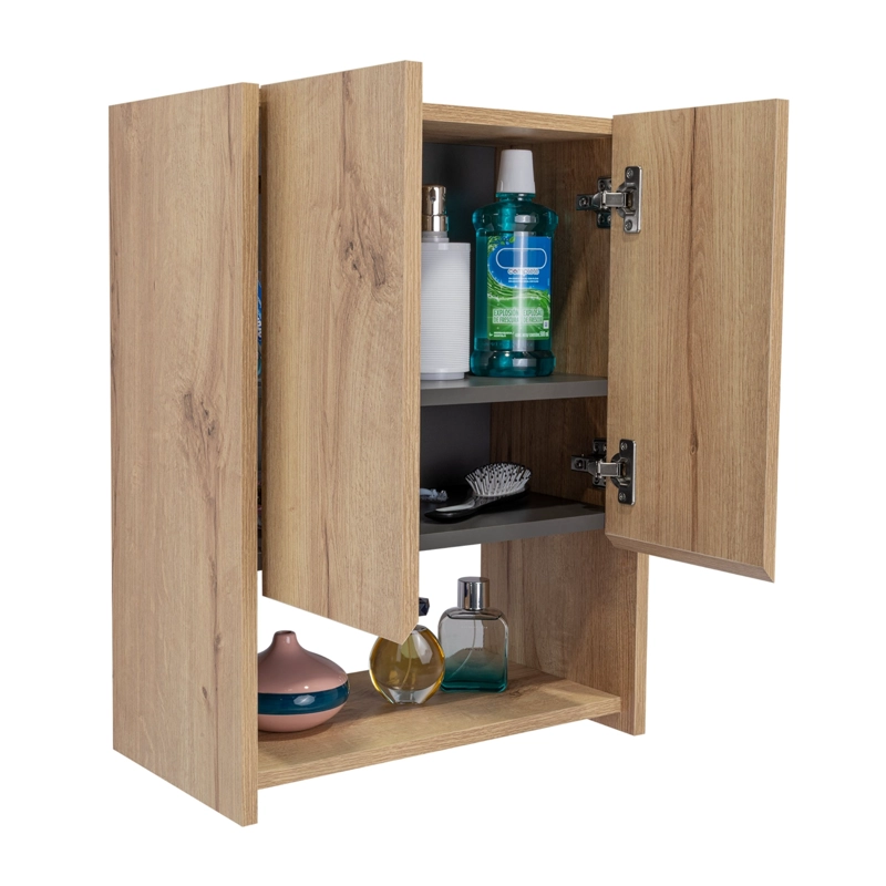 BOTIQUIN PARA BAÑO VENTUS 60X45X25 CM DUNA Y PLOMO - 4