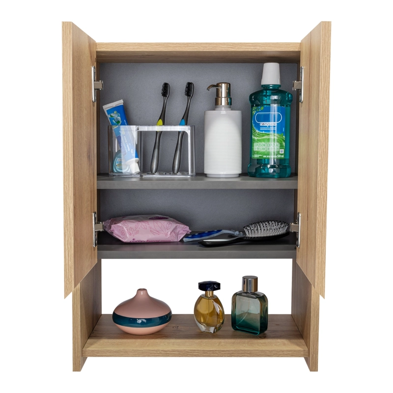 BOTIQUIN PARA BAÑO VENTUS 60X45X25 CM DUNA Y PLOMO - 5