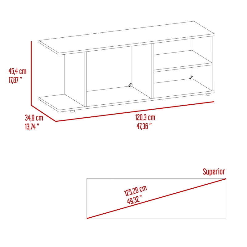 RACK DE TV GOODWOOD 50' NOGAL EUROPEO 45,4X120,3X34,9 CM - 7