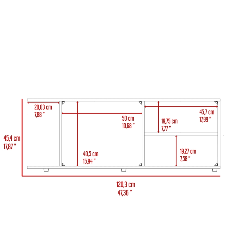RACK DE TV GOODWOOD 50' NOGAL EUROPEO 45,4X120,3X34,9 CM - 8