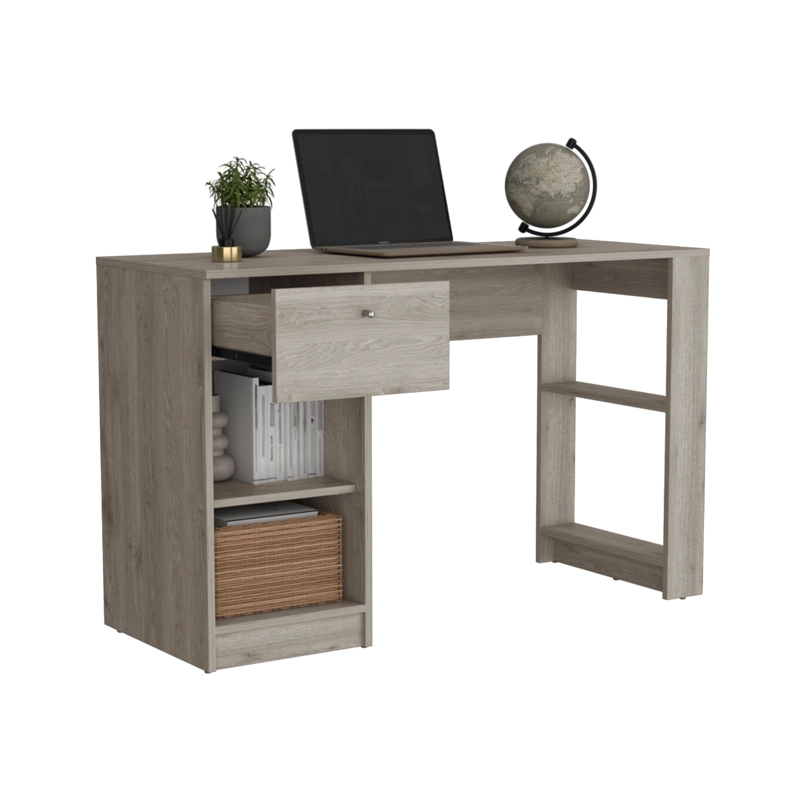 ESCRITORIO 1 CAJON HOME CENIZA 75,6X120,2X47,3 CM - 3