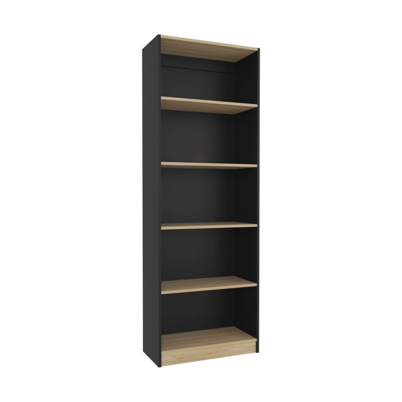 ESTANTE 4 REPISAS HOME E3 180,6X62,8X29,9 CM WENGUE Y FRESNO - 1