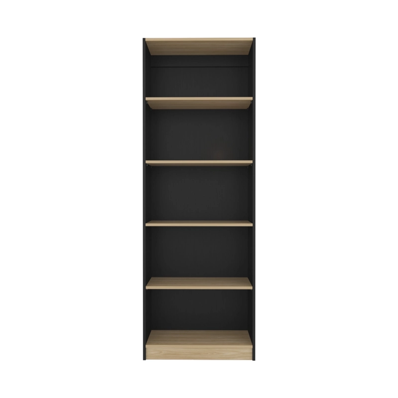ESTANTE 4 REPISAS HOME E3 180,6X62,8X29,9 CM WENGUE Y FRESNO - 2