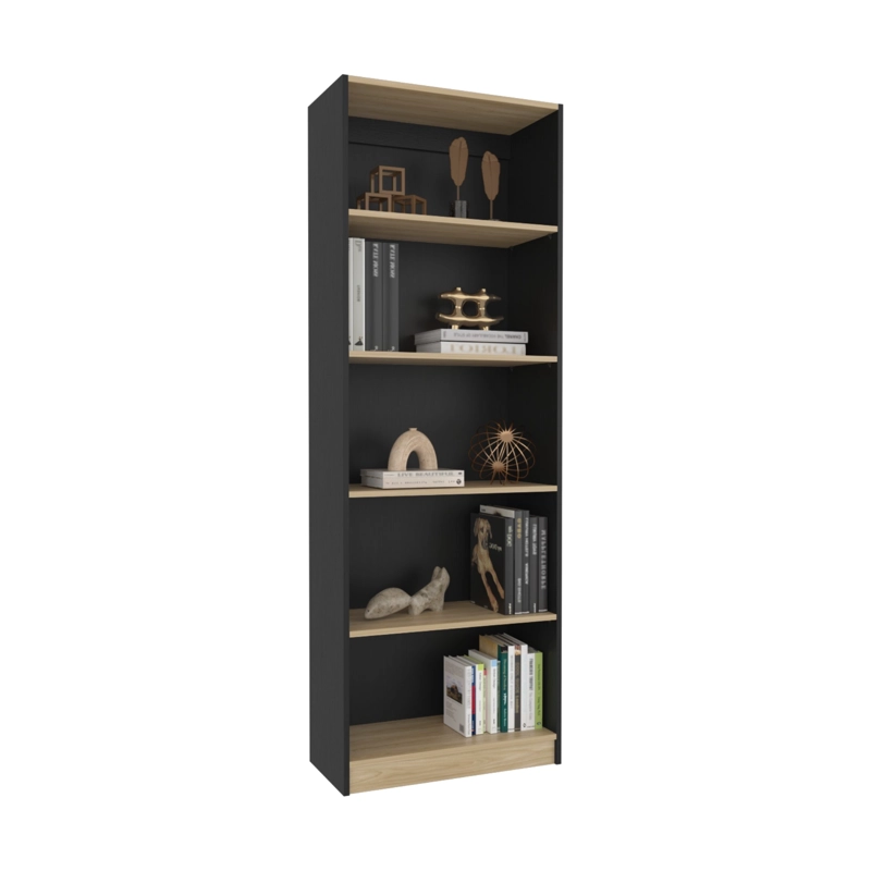 ESTANTE 4 REPISAS HOME E3 180,6X62,8X29,9 CM WENGUE Y FRESNO - 3