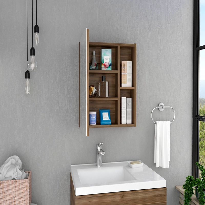 BOTIQUIN PARA BAÑO LABELLE 49.7X45X12.5 CM GALES CON ESPEJO - 6