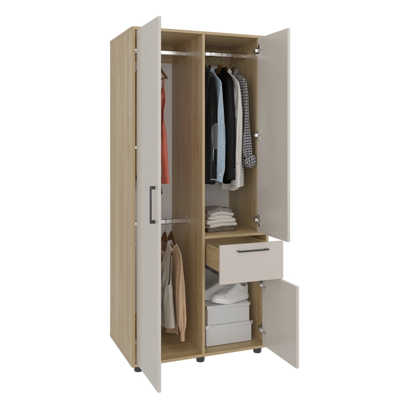 CLOSET 3 PUERTAS 1 CAJON VANCE FRESNO Y CAPRI 180X80X52 CM - 3