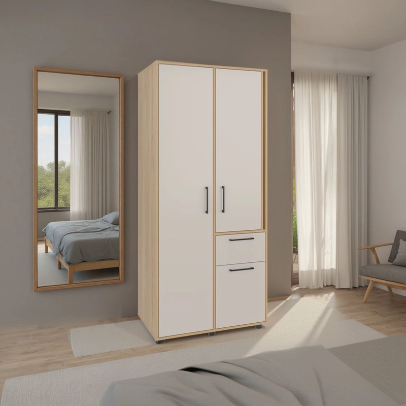 CLOSET 3 PUERTAS 1 CAJON VANCE FRESNO Y CAPRI 180X80X52 CM - 5