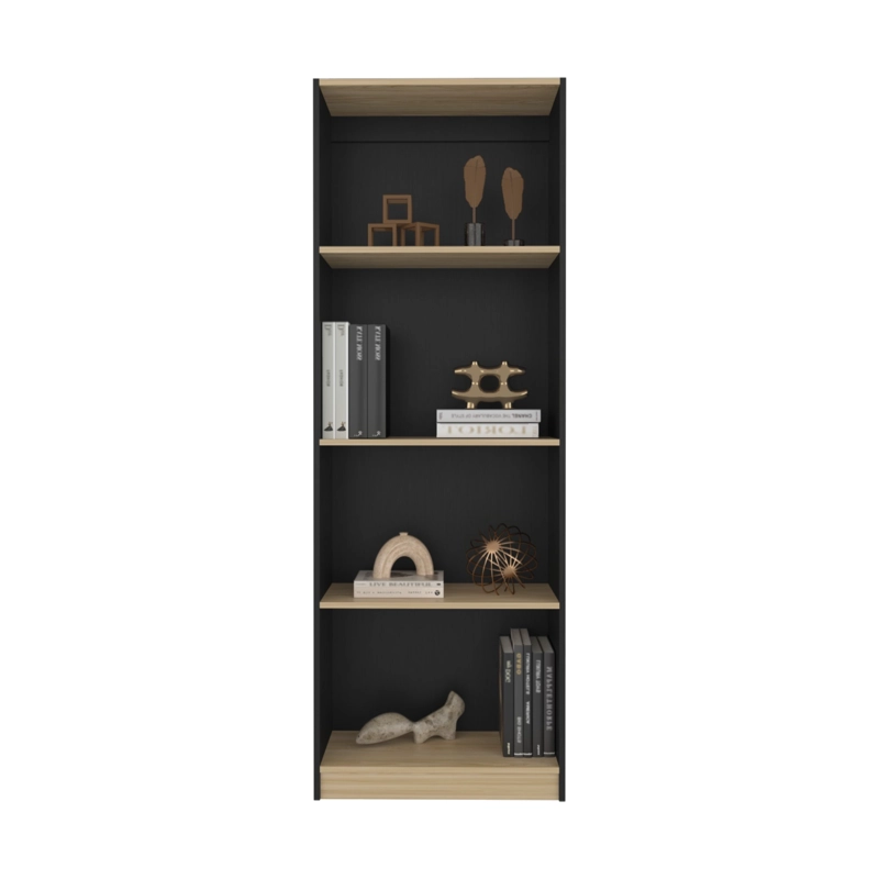 ESTANTE 3 REPISAS HOME E1 180,6X62,8X29,9 CM WENGUE Y FRESNO - 4