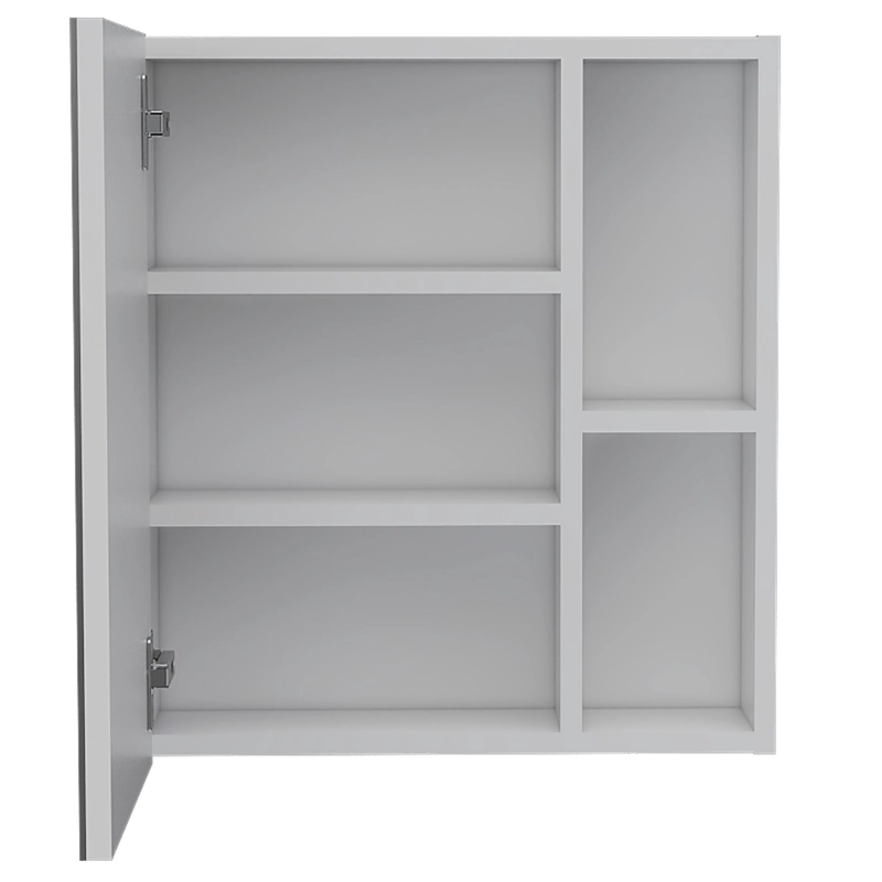 BOTIQUIN PARA BAÑO LABELLE 49,7X45X12,5 CM BLANCO CON ESPEJO - 2