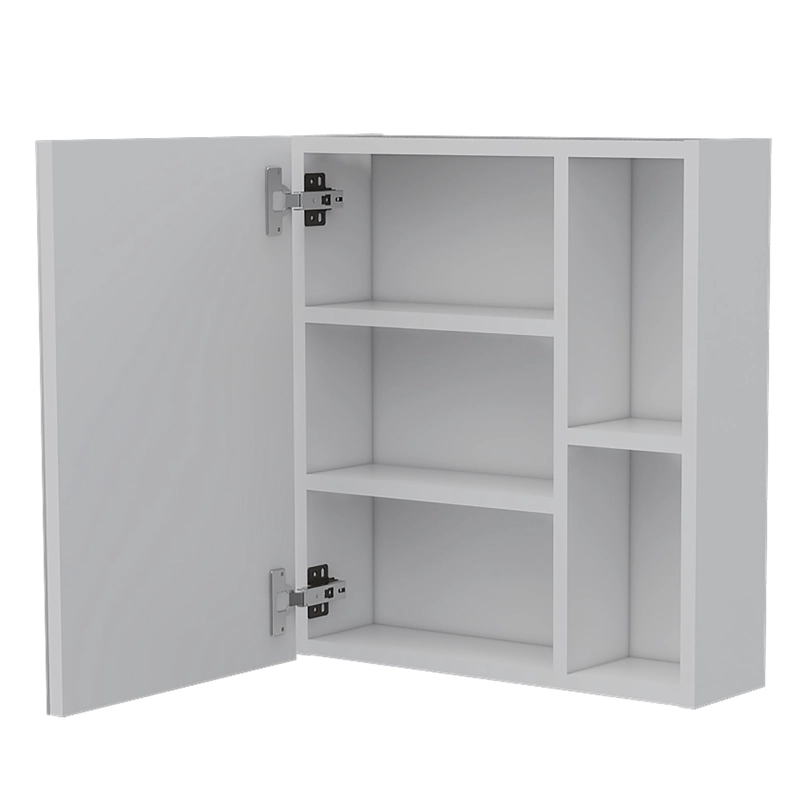 BOTIQUIN PARA BAÑO LABELLE 49,7X45X12,5 CM BLANCO CON ESPEJO - 3