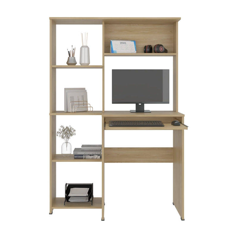 ESCRITORIO CON BIBLIOTECA ALDEN ECO 150X100X40 CM FRESNO EUROPEO - 4