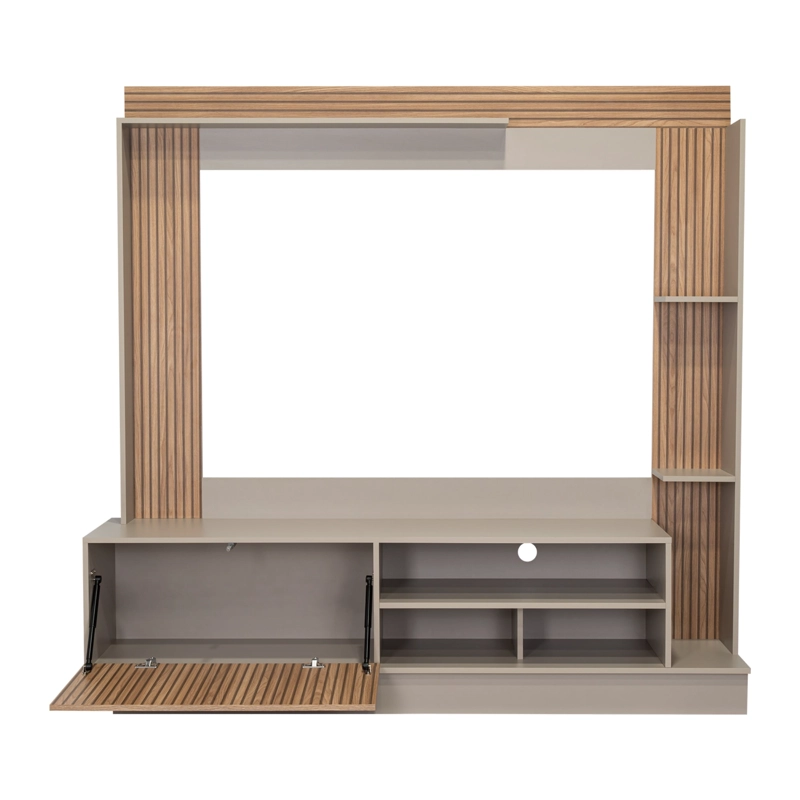 ESTANTE TV 70' DOHA TAUPE Y MIEL 175X180X38,5 CM - 3
