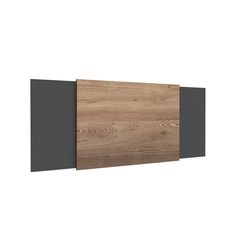 RESPALDO DE CAMA 2 PLAZAS NEUSS GRADUABLE 140/200 CM MIEL Y PLOMO - 1