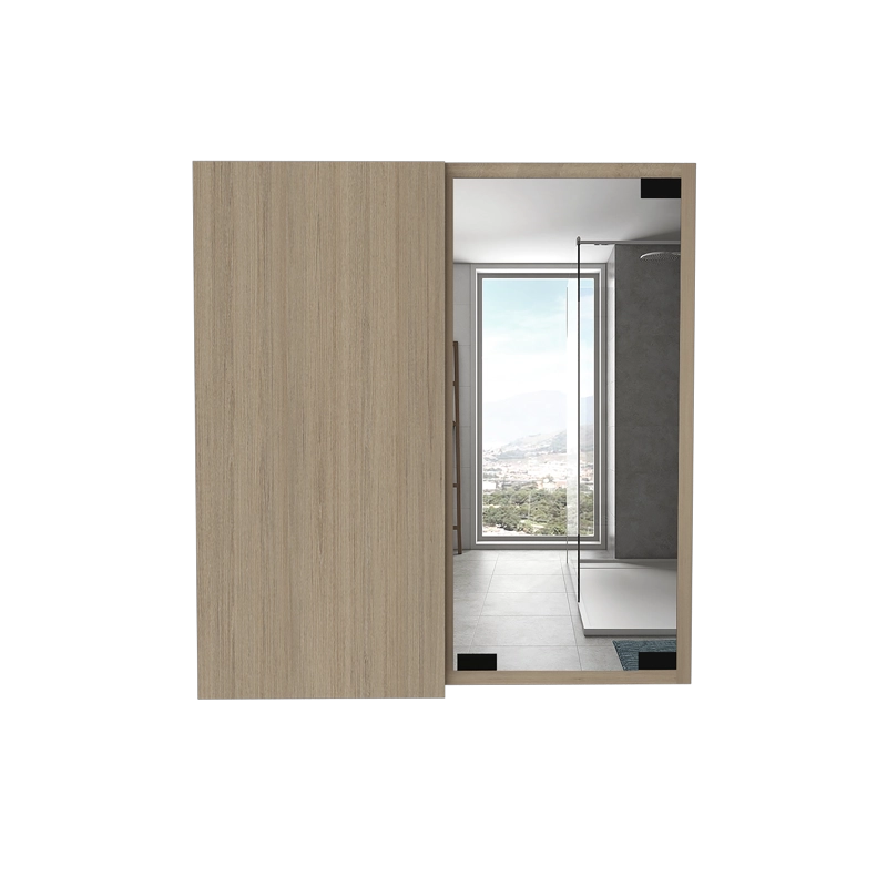 BOTIQUIN PARA BAÑO MIRO 53.7X50X16.5 CM ROVERE CON ESPEJO - 2