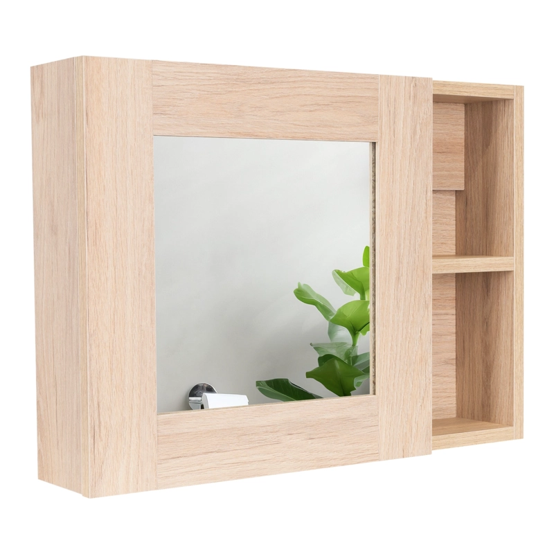 BOTIQUIN PARA BAÑO CAIRO 40X55X12.1 CM ROVERE CON ESPEJO - 1