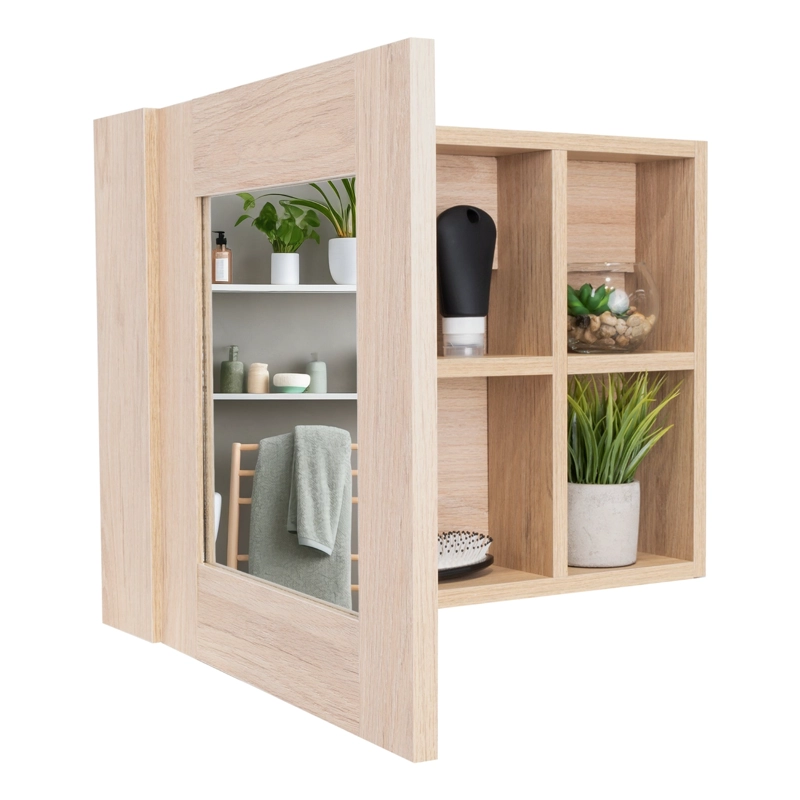 BOTIQUIN PARA BAÑO CAIRO 40X55X12.1 CM ROVERE CON ESPEJO - 4