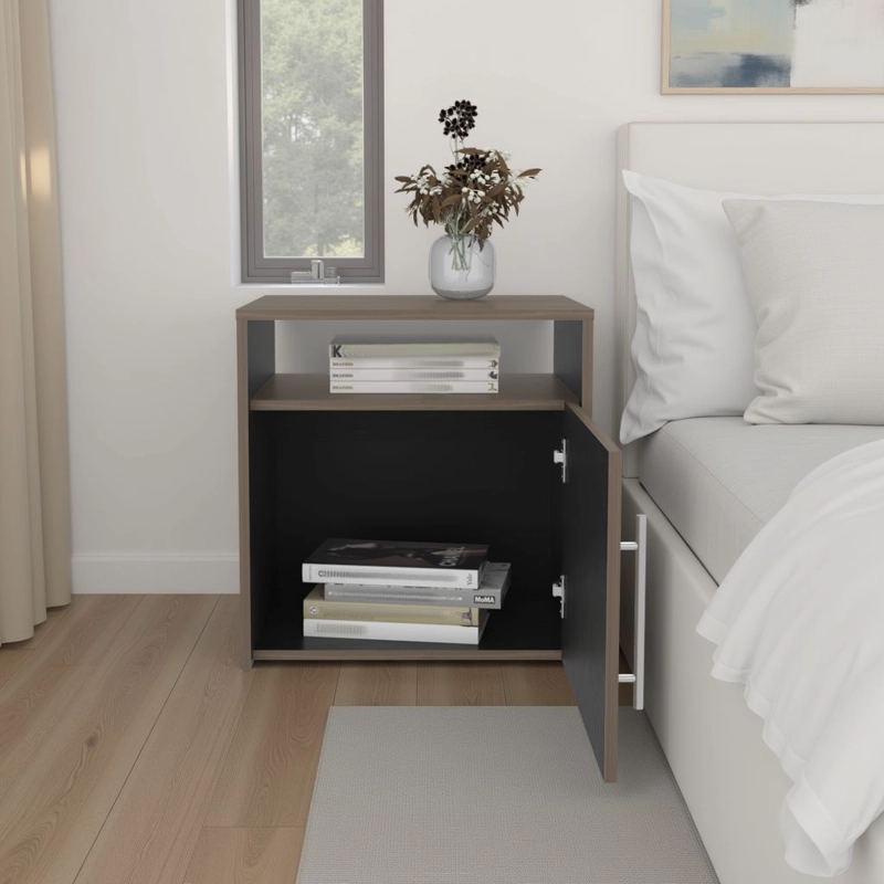 VELADOR 1 PUERTA BIGAF 54,1X52X42,3 CM MILAN Y WENGUE - 5