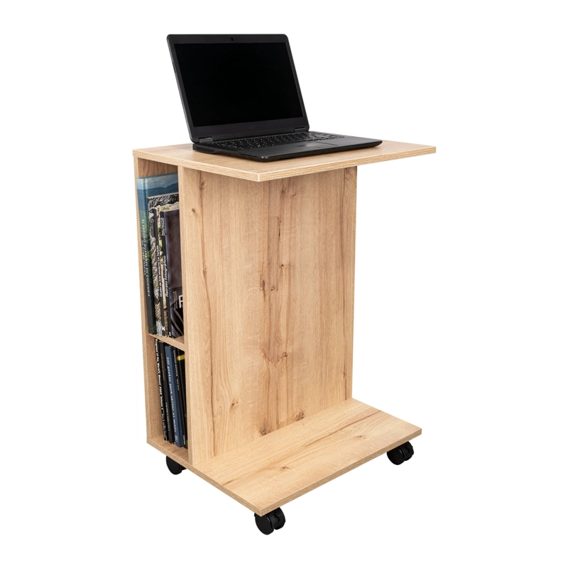 ESCRITORIO PORTABLE CON RUEDAS LUZZO 73X50,2X40,2 CM DUNA - 4