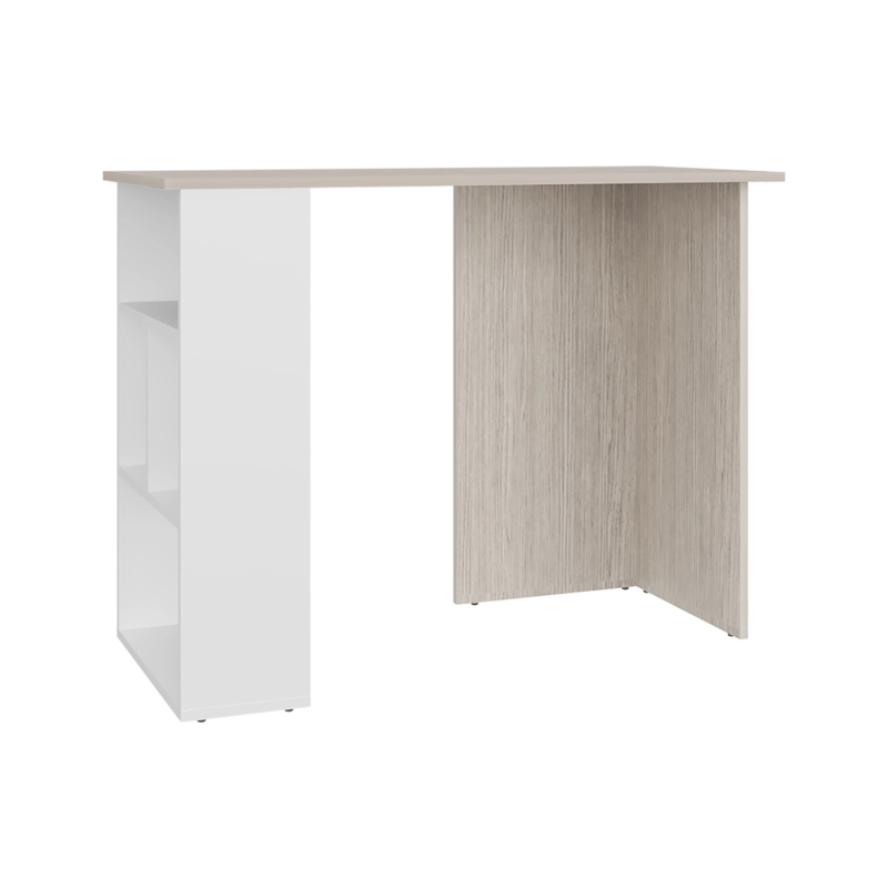 ESCRITORIO BIBLIOTECA LATERAL AVIS 75X100X45 CM POSITANO Y BLANCO - 1