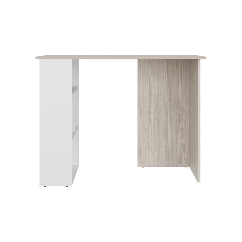 ESCRITORIO BIBLIOTECA LATERAL AVIS 75X100X45 CM POSITANO Y BLANCO - 2