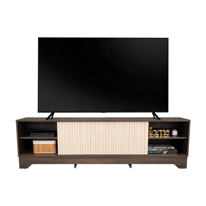 RACK TV75' 1 PUERTA SMITH 52,4X180X36,3 CM NOGAL Y ROBLE - 3