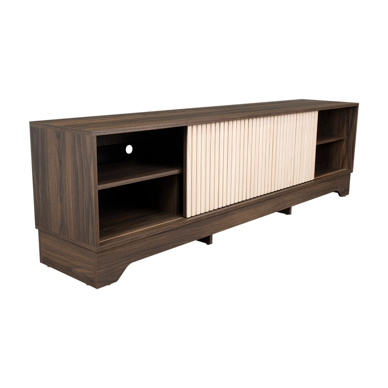 RACK TV75' 1 PUERTA SMITH 52,4X180X36,3 CM NOGAL Y ROBLE - 4