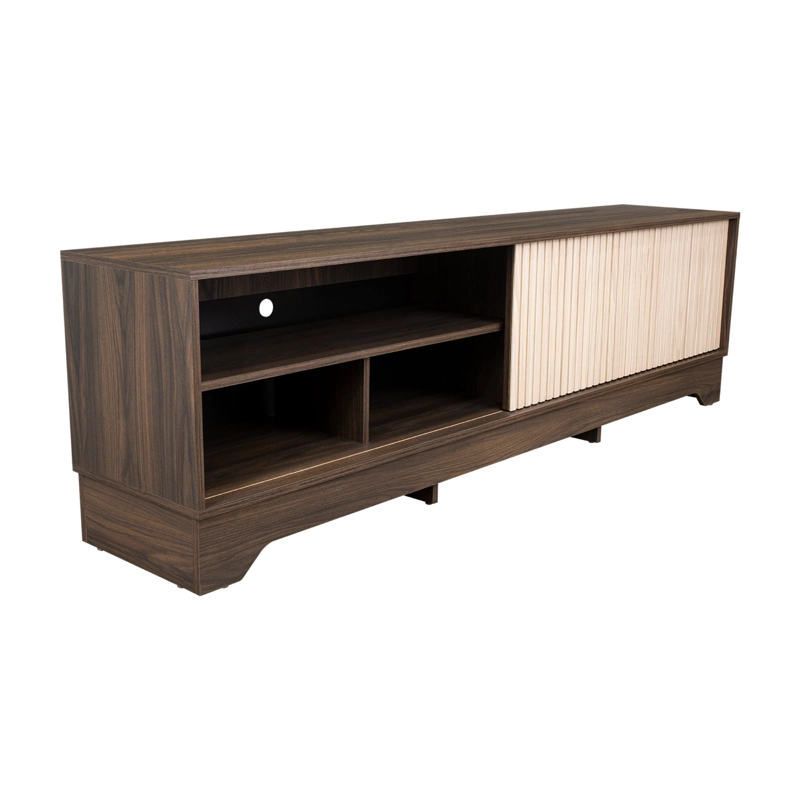 RACK TV75' 1 PUERTA SMITH 52,4X180X36,3 CM NOGAL Y ROBLE - 11