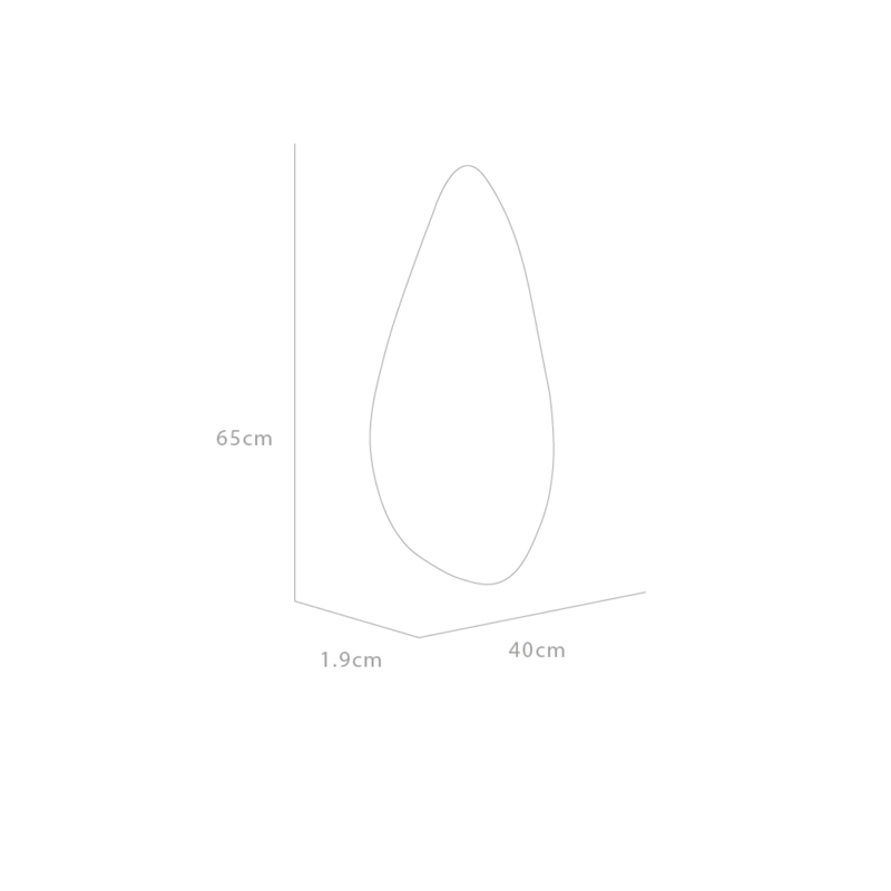 ESPEJO WANY IRREGULAR 65X40X1,9 CM - 7