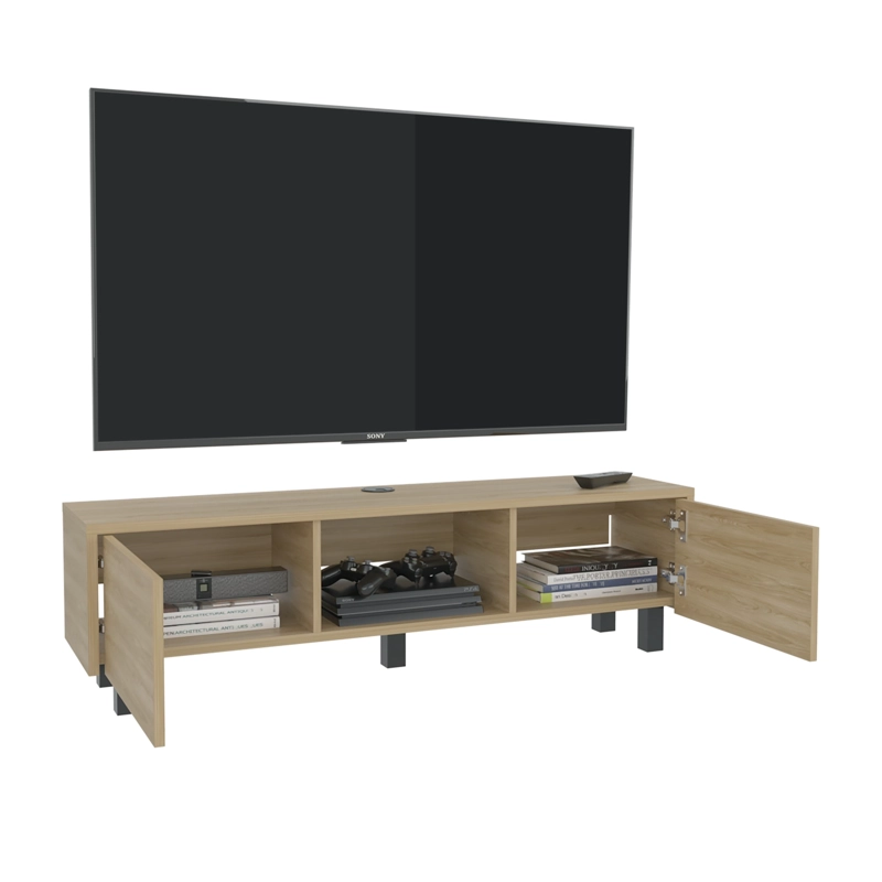 RACK TV 65' PISO O FLOTANTE GLEN 26,8X125,1X29,7 CM FRESNO EUROPEO - 3