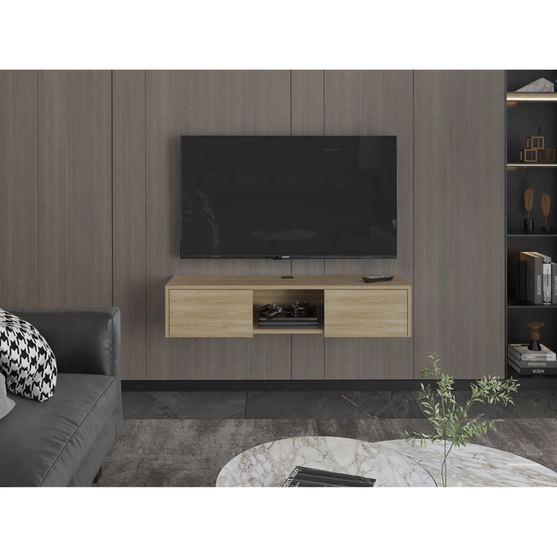 RACK TV 65' PISO O FLOTANTE GLEN 26,8X125,1X29,7 CM FRESNO EUROPEO - 5