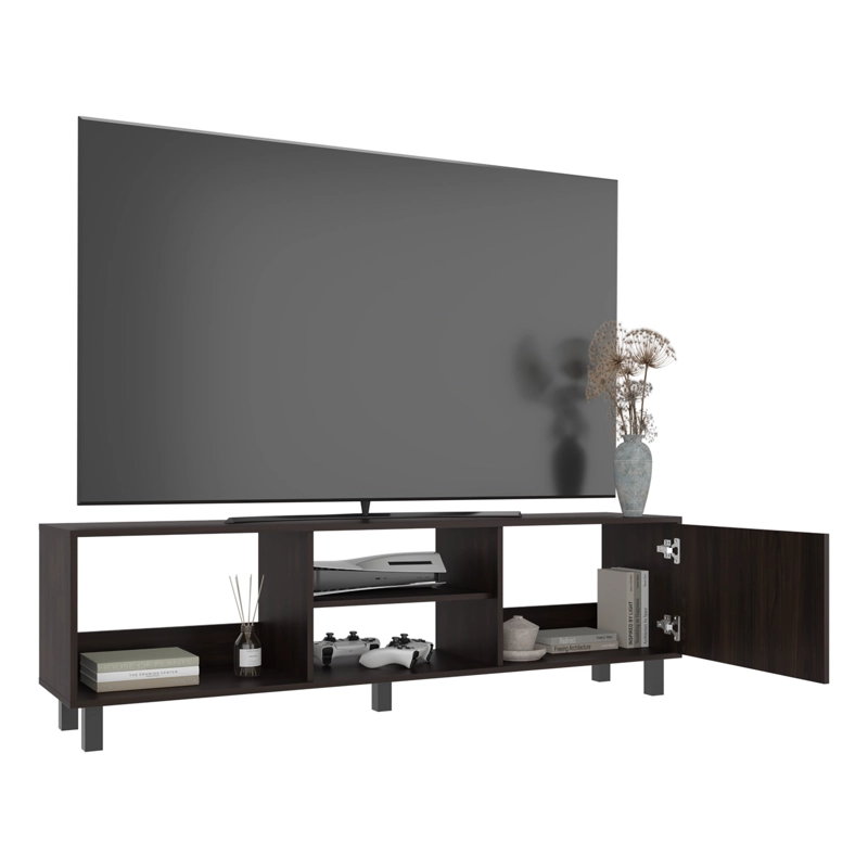 RACK TV65' 1 PUERTA TUNEZ PLUS 47,5X160X35 CM NOGAL - 2