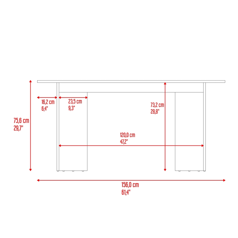 MESA DE COMEDOR BANGKOK 75,6X156X79 CM FRESNO - 11